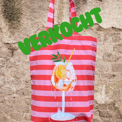 Tote bag gestreept Aporol Spritz