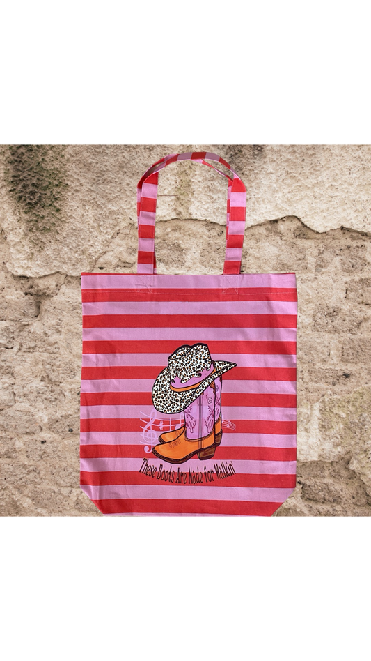 Tote bag gestreept Boots