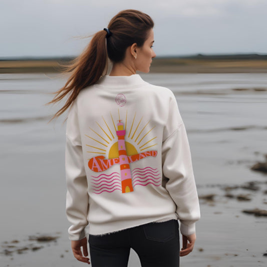 Premium Sweatshirt Lighthouse Ameland roze